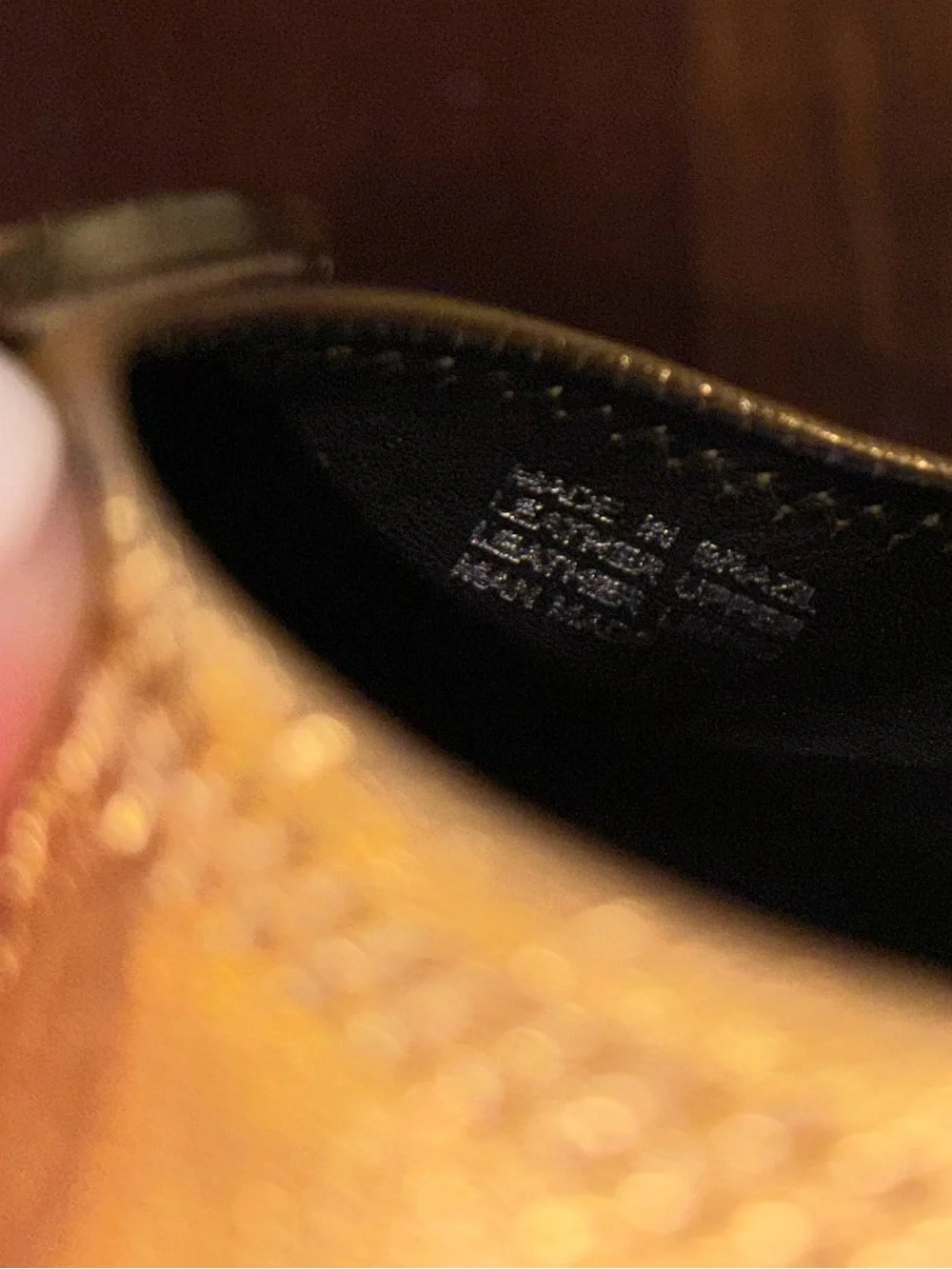 Tory Burch Metallic Gold Leather Logo Ballet Flats